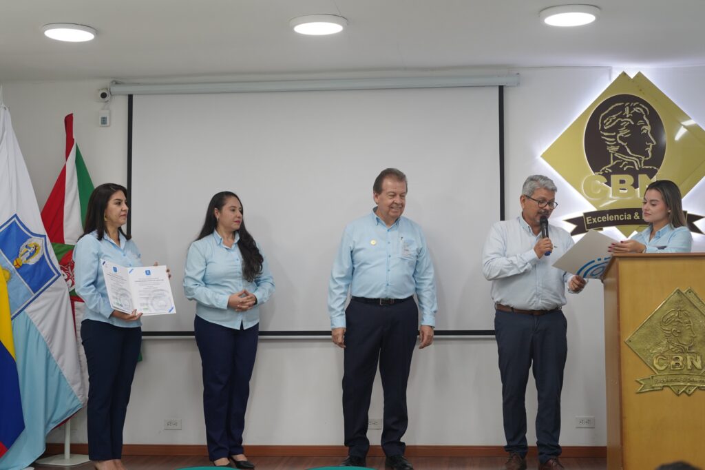 Entrega oficial de certificaciones ICONTEC a la CBN